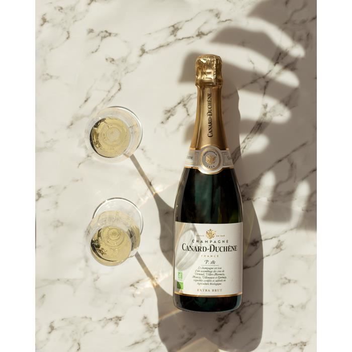 Canard Duchêne Champagne, Pakket 181, Biologische Extra Brut - 75 cl