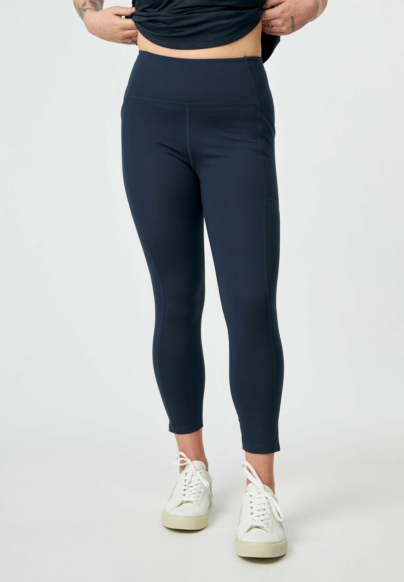 Leggings taille haute 7/8 Girlfriend Collective - minuit