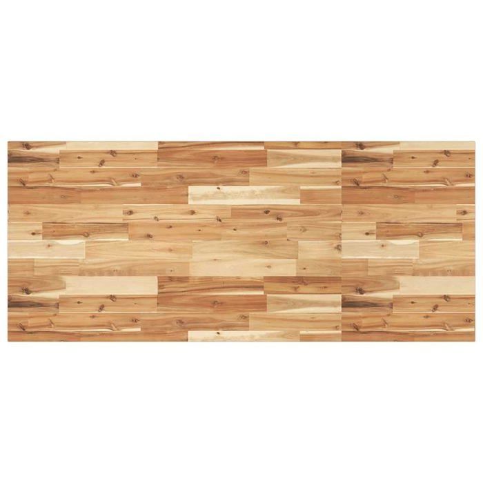 Dessus de bureau en bois d'acacia - vidaXL - 120x60x2 cm - Finition à l'huile - Robuste et stable - Polyvalent