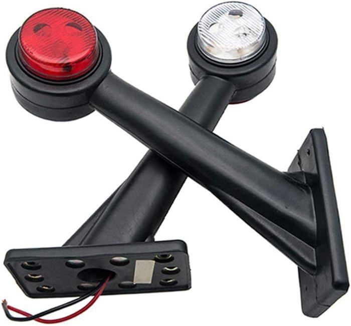 Juego de 2 luces de posición laterales LED de 12 V y 15 cm para remolque de camión