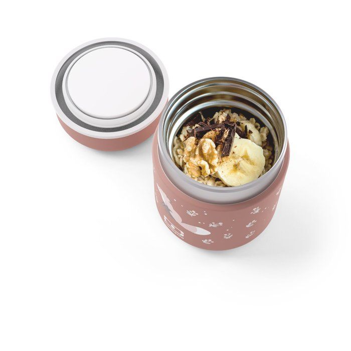 Liten isolert matboks - MONBENTO - Lufttett matboks - Holder maten varm/fersk i opptil 5 timer - MB Capsule Fox