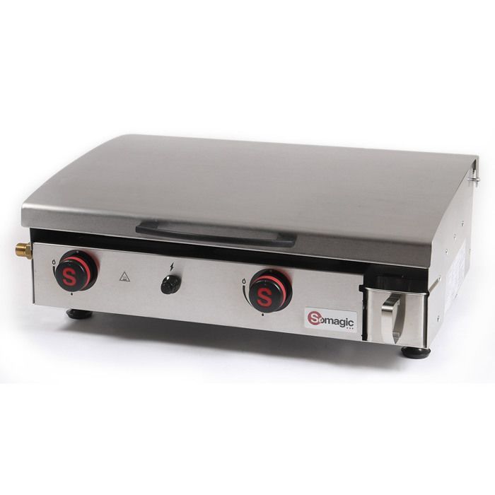 Grelha a gás Arenc de 6 kW com 2 queimadores - Somagic