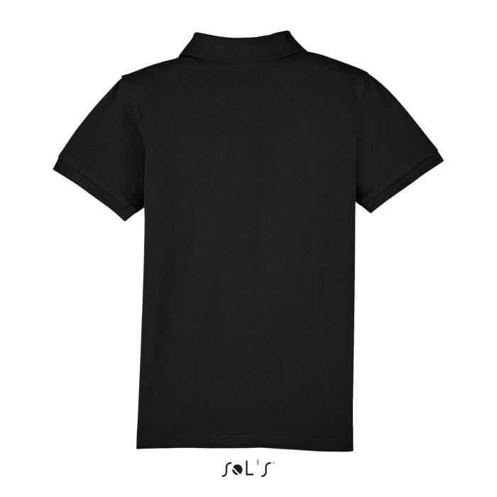 Camisa polo infantil Sol's Perfect Junior - Preta - Infantil - Menino - Multiesportiva