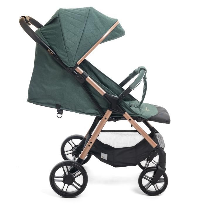 Bebelissimo - Passeggino ultracompatto - Leggero - Chiusura con una mano - Noce - Verde