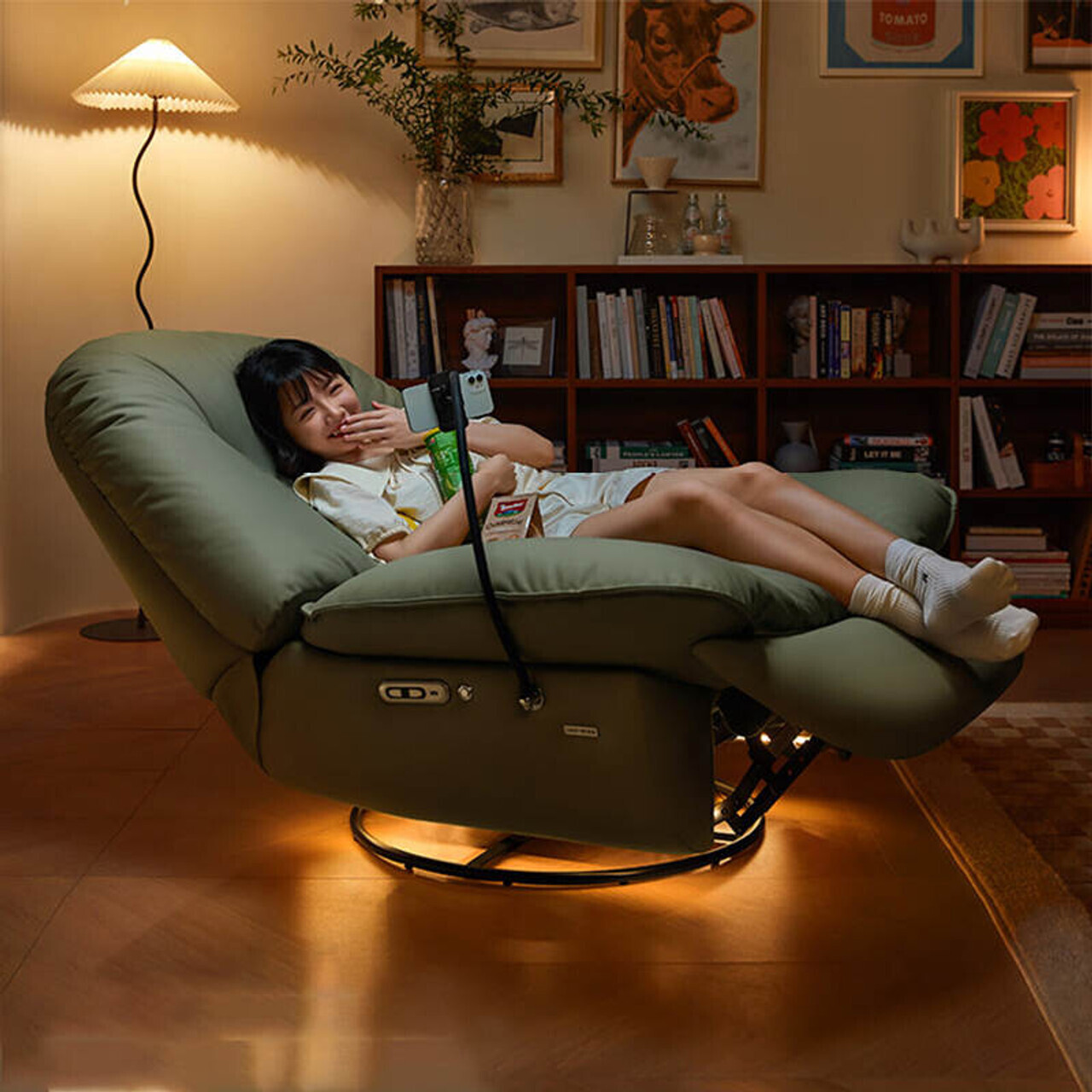 Grote aanbieding! Slechts $49,99: Slimme fauteuil met spraakbediening, slimme elektrische bank.