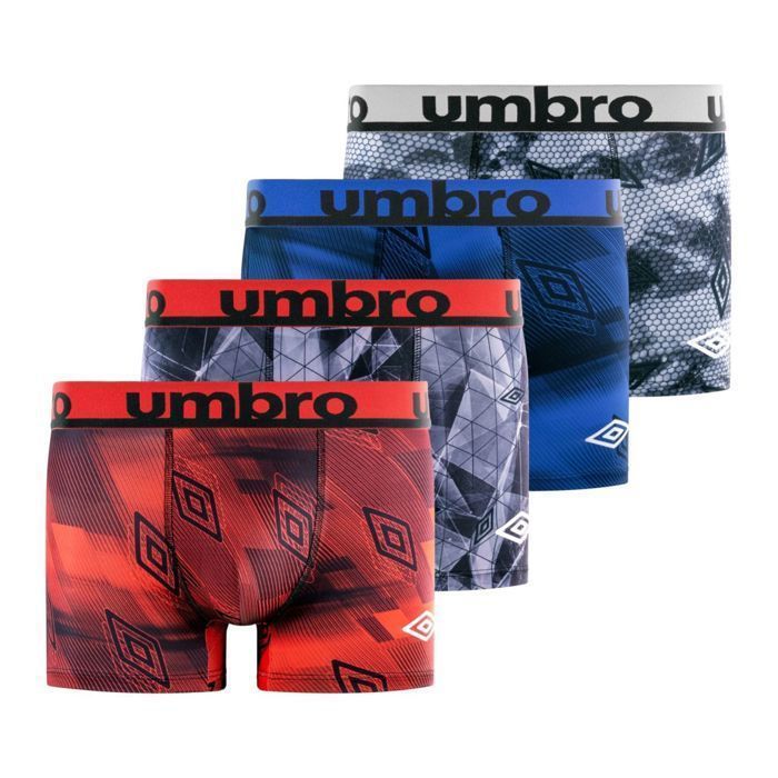 Umbro herenboxershorts - grijs (verpakking van 4)