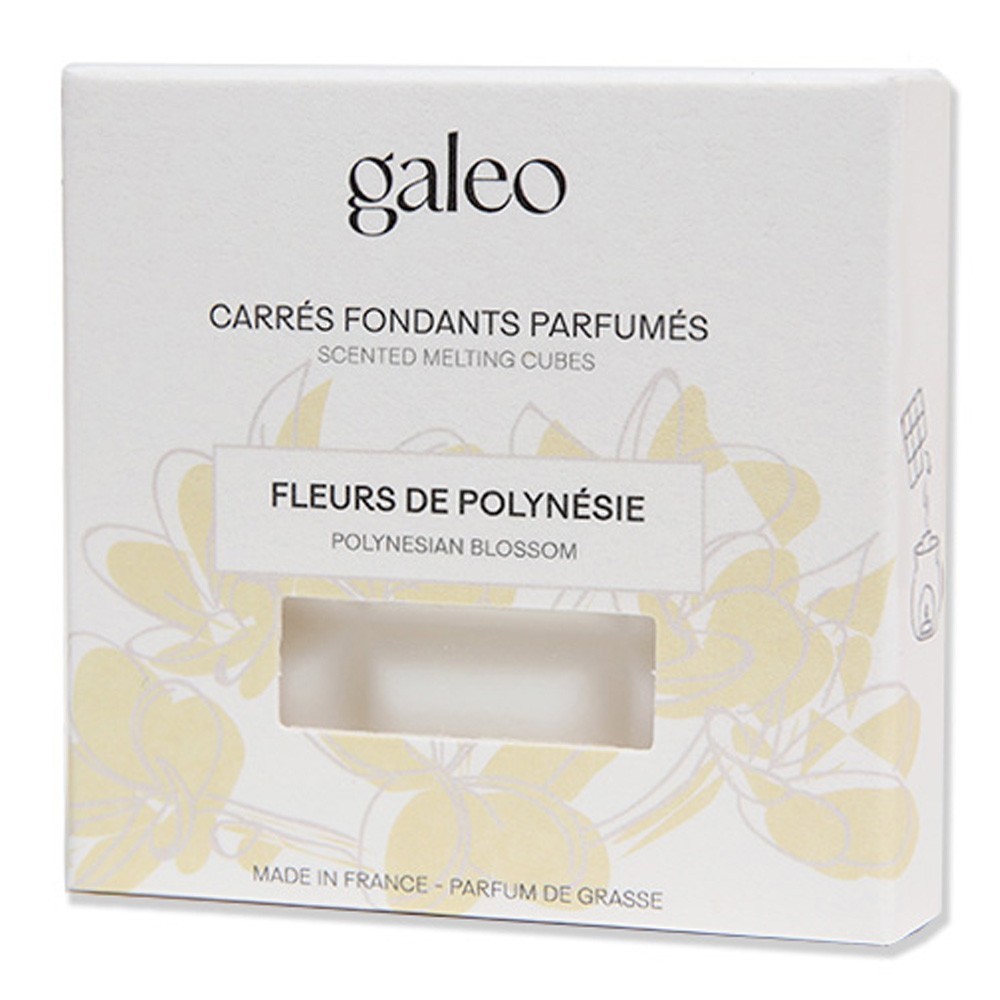 Galeo Carrés fondants parfumés fleurs de Polynésie