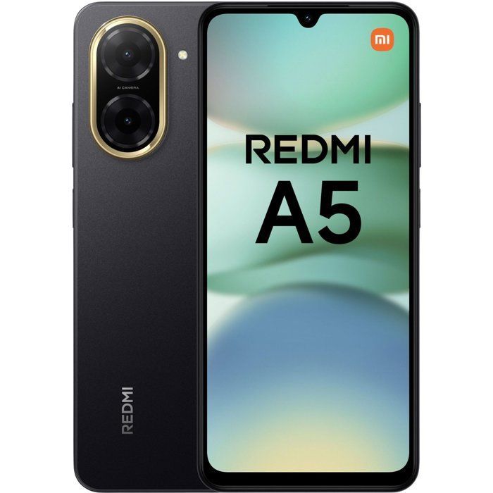 Smartphone Xiaomi Redmi A5 de 64 GB, negro, versión francesa + auriculares inalámbricos Xiaomi Redmi Buds 4 Lite, negros