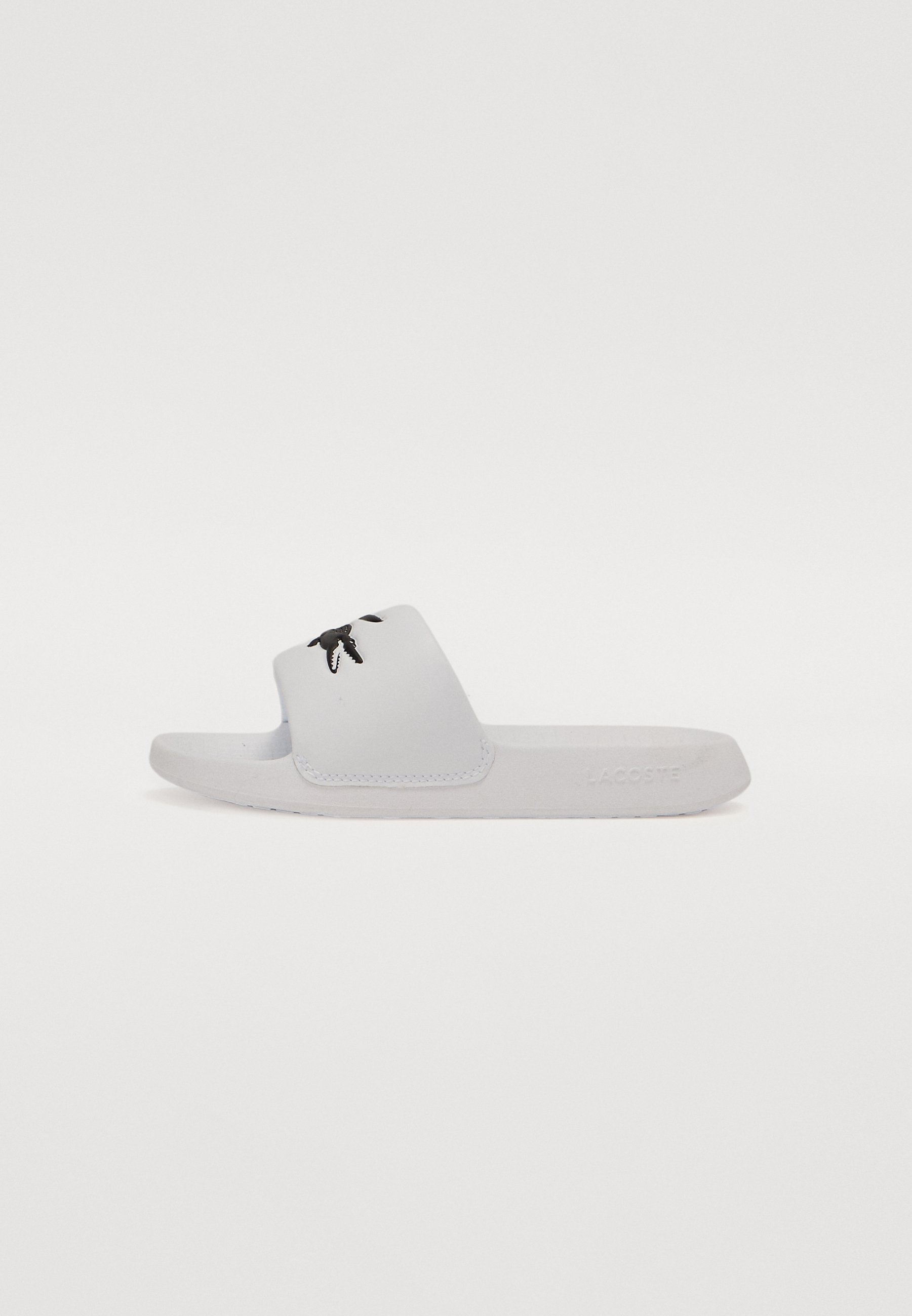 Lacoste CROCO OTROŠKI POLETNI UNISEX - Copati - beli/črni