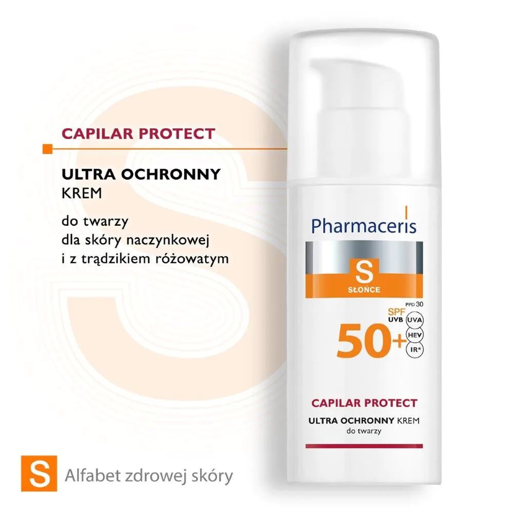 Pharmaceris S Krem ochronny do skóry naczynkowej i z trądzikiem różowatym SPF50+