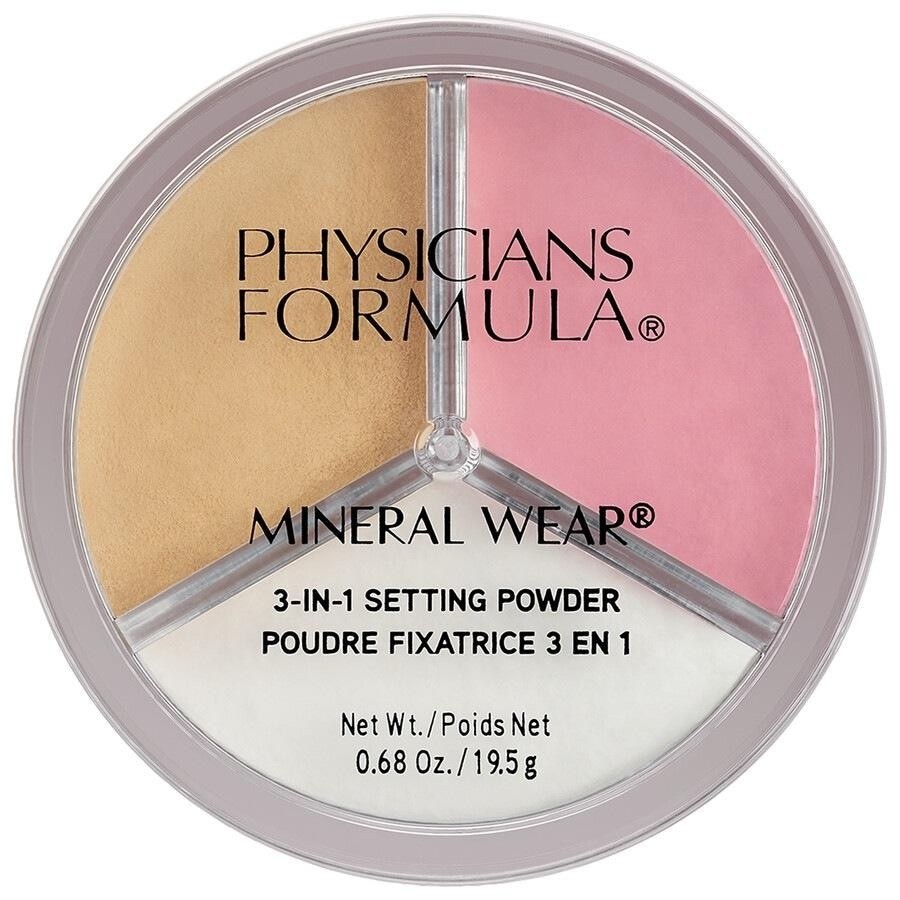 Physicians Formula Mineral Wear 3-v-1 fiksirni puder - 7,5 g