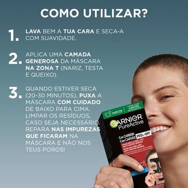 Garnier Pure Active Anti-Blackhead Mask Kull Peel-Off Ansiktsmaske 50 ml 50 ml