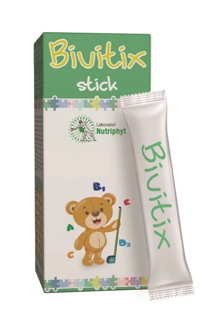 NUTRIPHYT Bivitix voedingssupplement, 10 zakjes met vitaminen en koninklijke gelei.