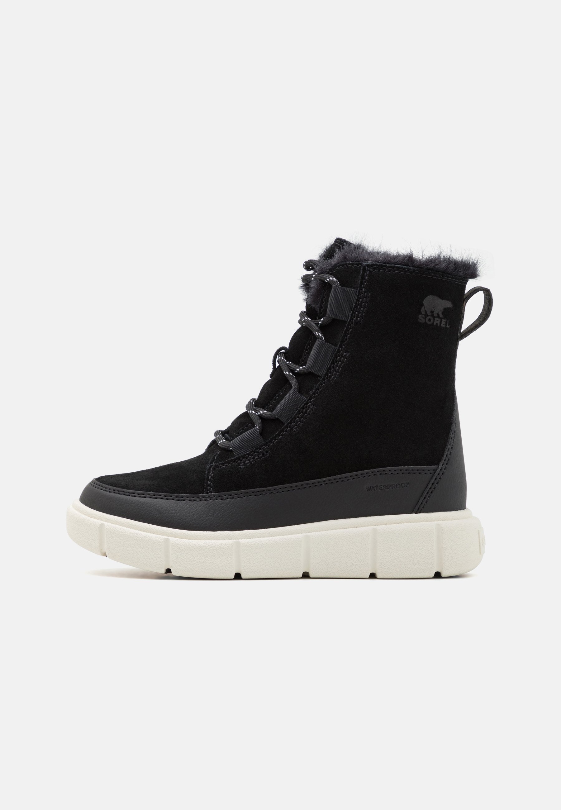 Sorel YOUTH EXPLORER UNISEX - Stivali invernali - nero/sale marino