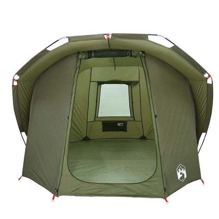 Tenda da pesca vidaXL per 4 persone, verde oliva, impermeabile, 4009395