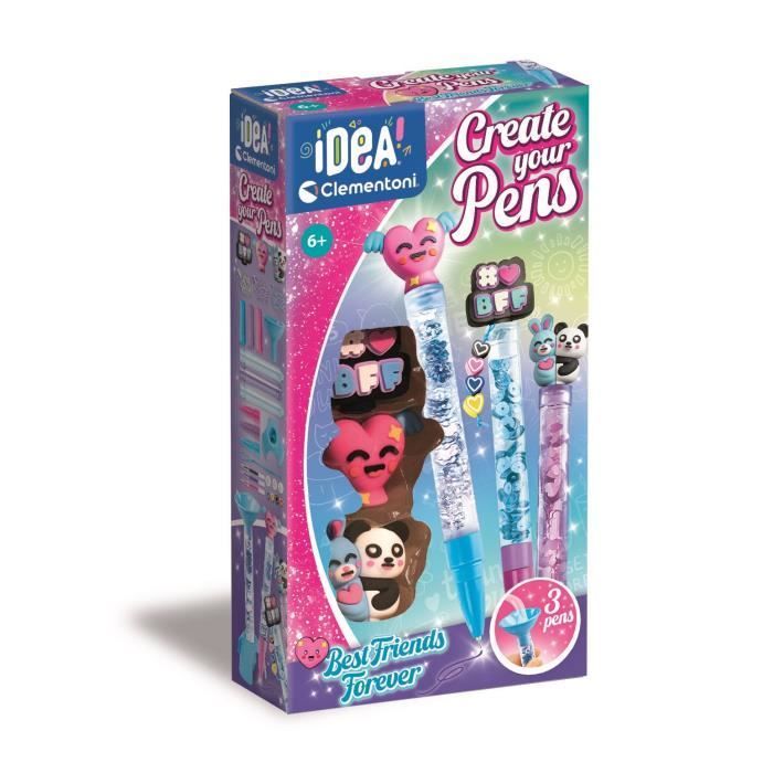 CLEMENTONI - Crea tus propios bolígrafos - Mejores amigos