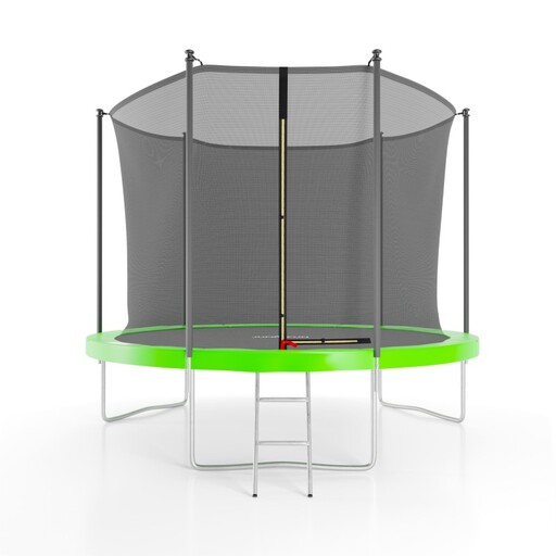 Trampoline van 305 cm (10 ft) met binnennet, veiligheidsmat en ladder.