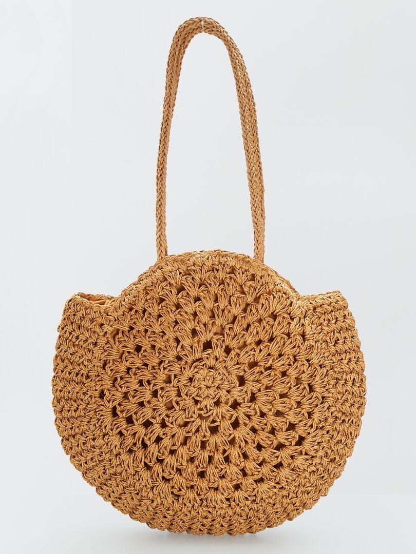 Ronde tas - BEIGE