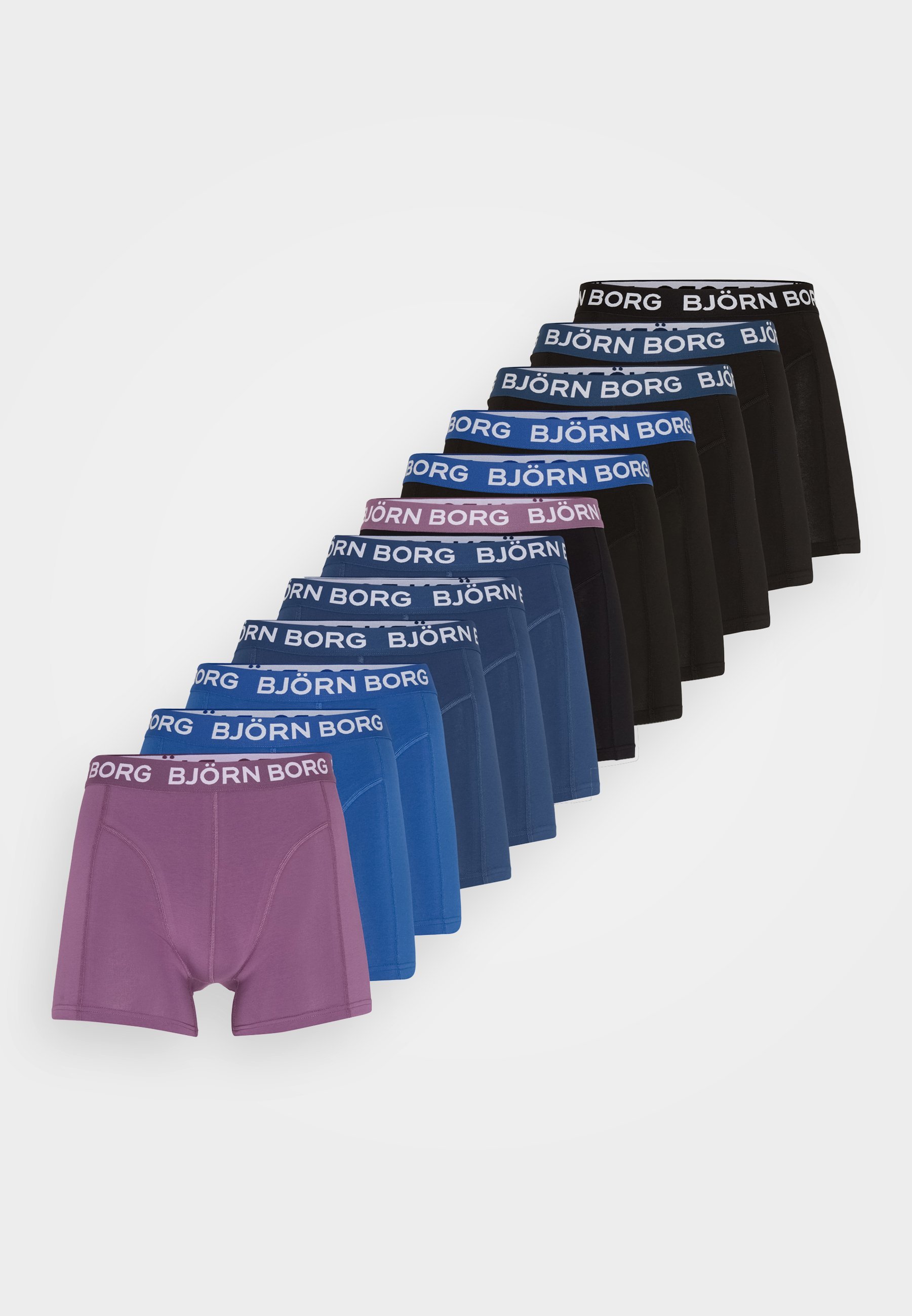 Lot de 12 shorts Björn Borg - noir/bleu/violet
