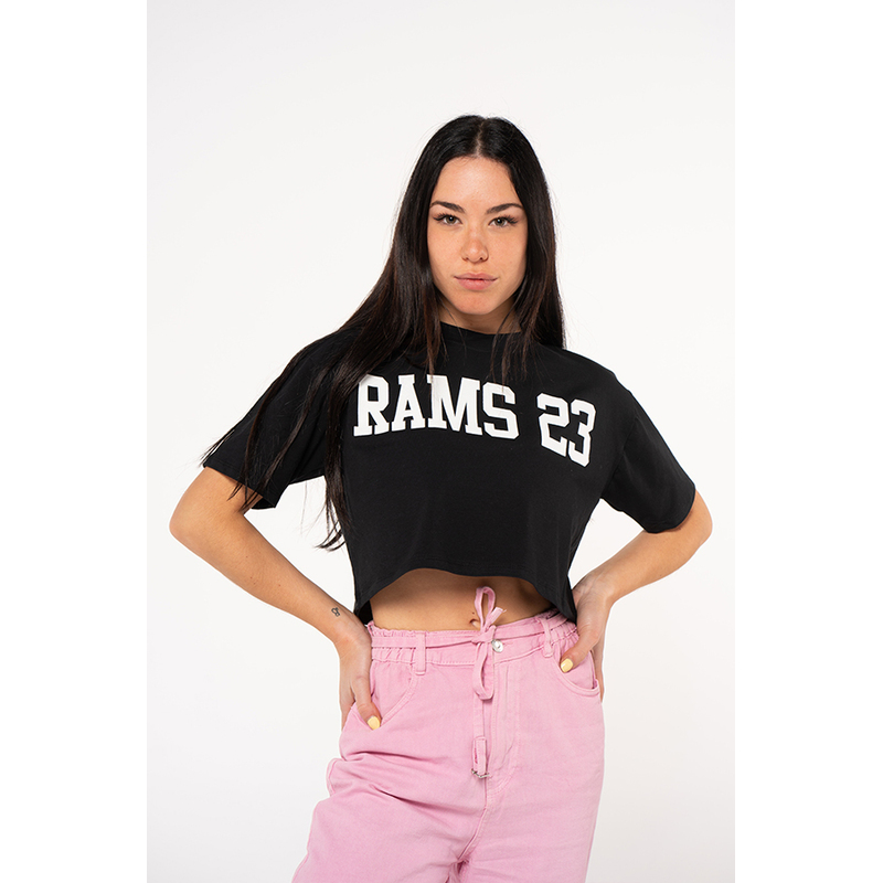  Rams 23 kort oversize T-shirt med stort print