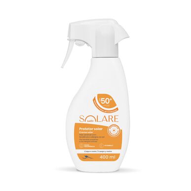 Crème solaire corps et visage Solare Wells FPS 50 400 ml