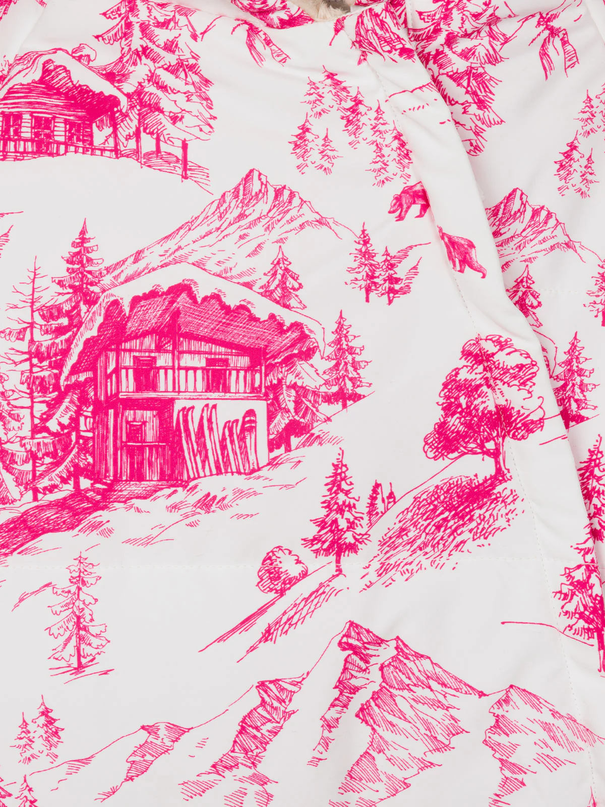 Glace skipak voor meisjes met toile de jout-print