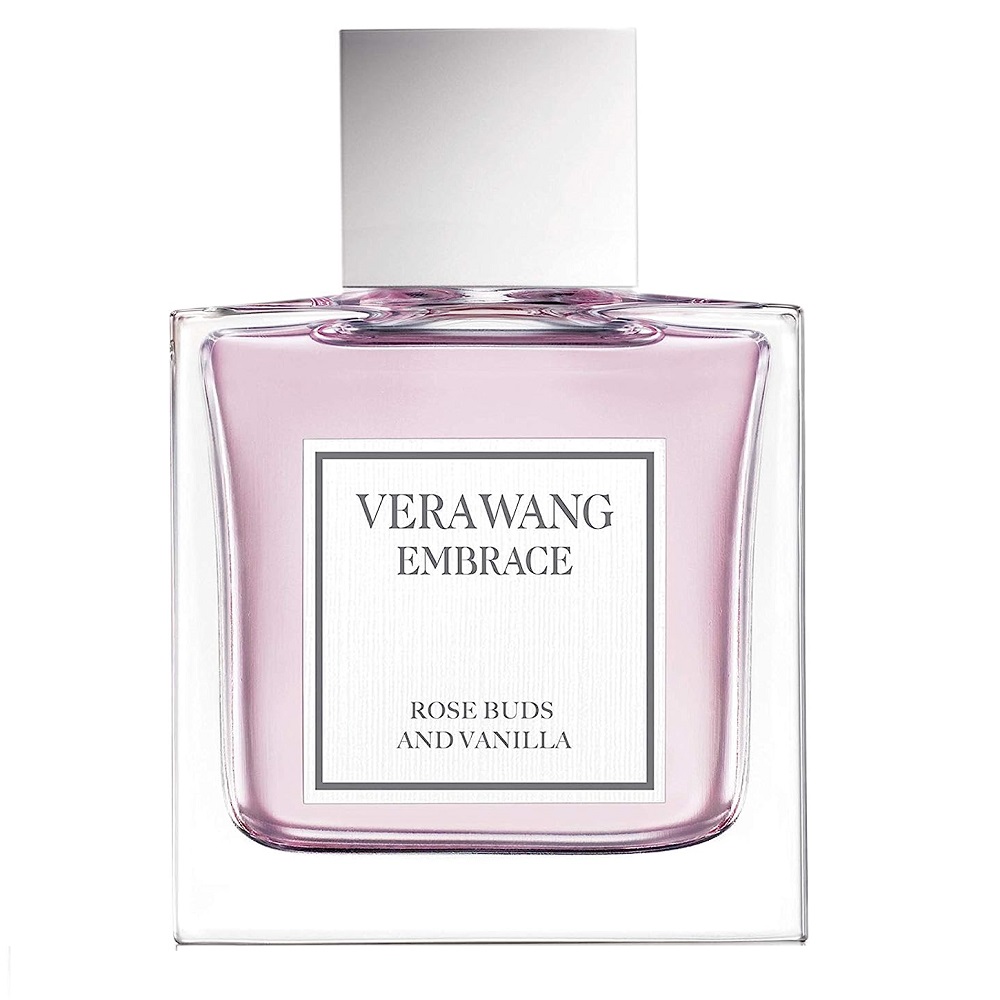 Vera Wang abraza los capullos de rosa y la vainilla.