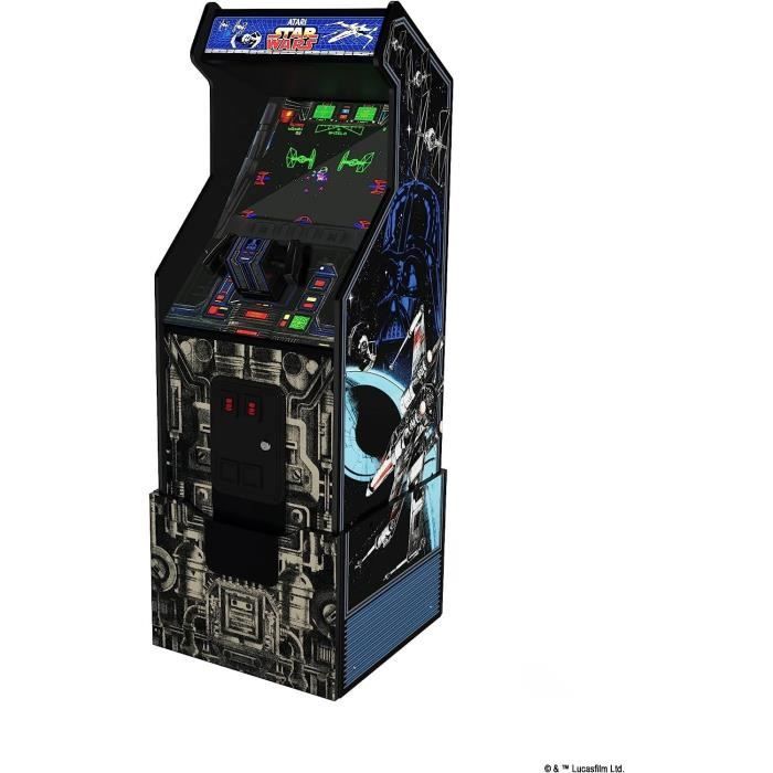 Macchina arcade di Star Wars - ARCADE1UP - 3 giochi - 50 x 154 x 47 cm - Tenda illuminata inclusa