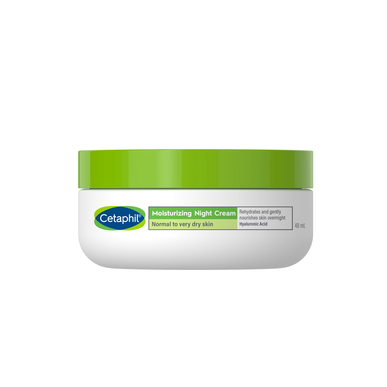 Crema hidratante de noche Cetaphil para piel seca con ácido hialurónico 48 ml 48 ml