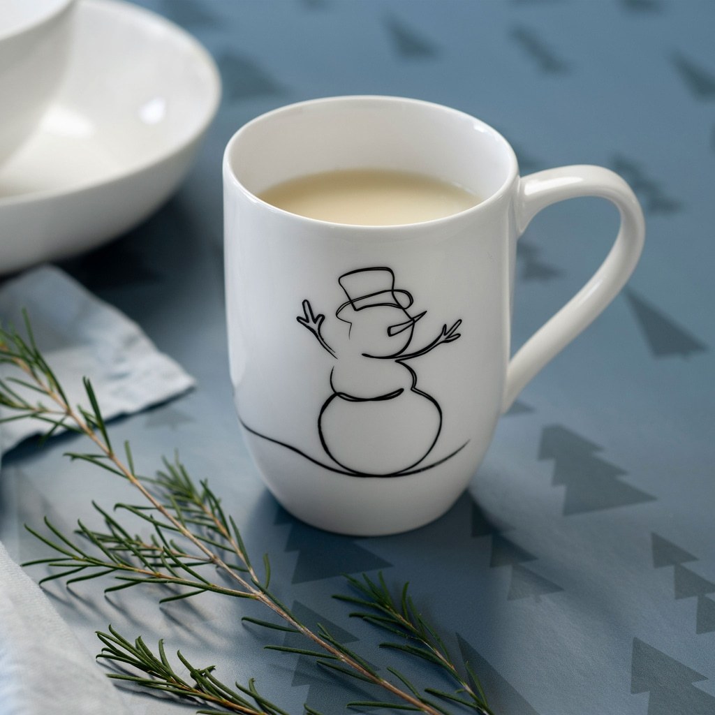 Villeroy & Boch krūze ar rokturi un Ziemassvētku motīvu – 1 gab.