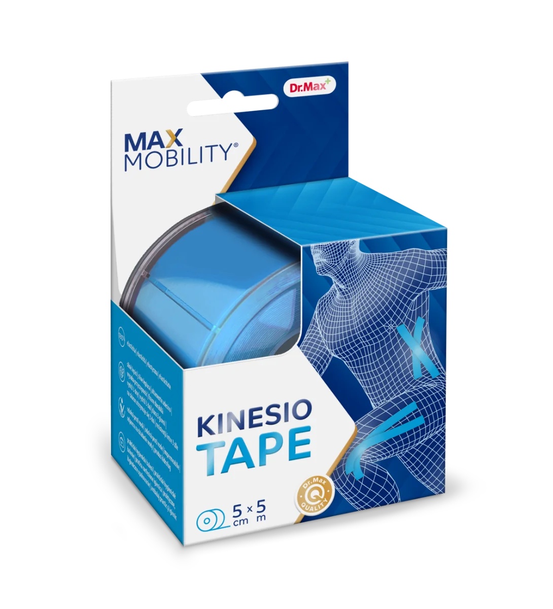 Dr. MAX Kinesio tape blauw Dr. Max 1 stuk