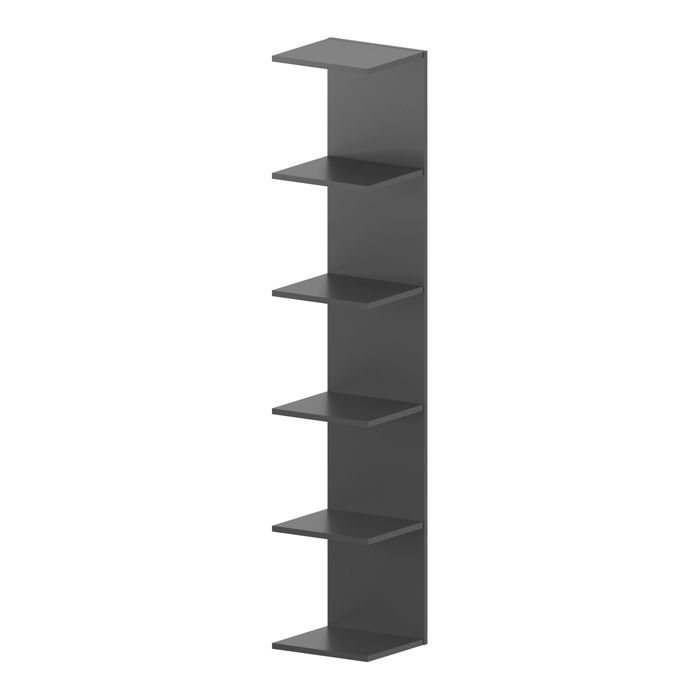 Estantería de pared Surahammar de 180 x 35 x 32 cm, color negro.