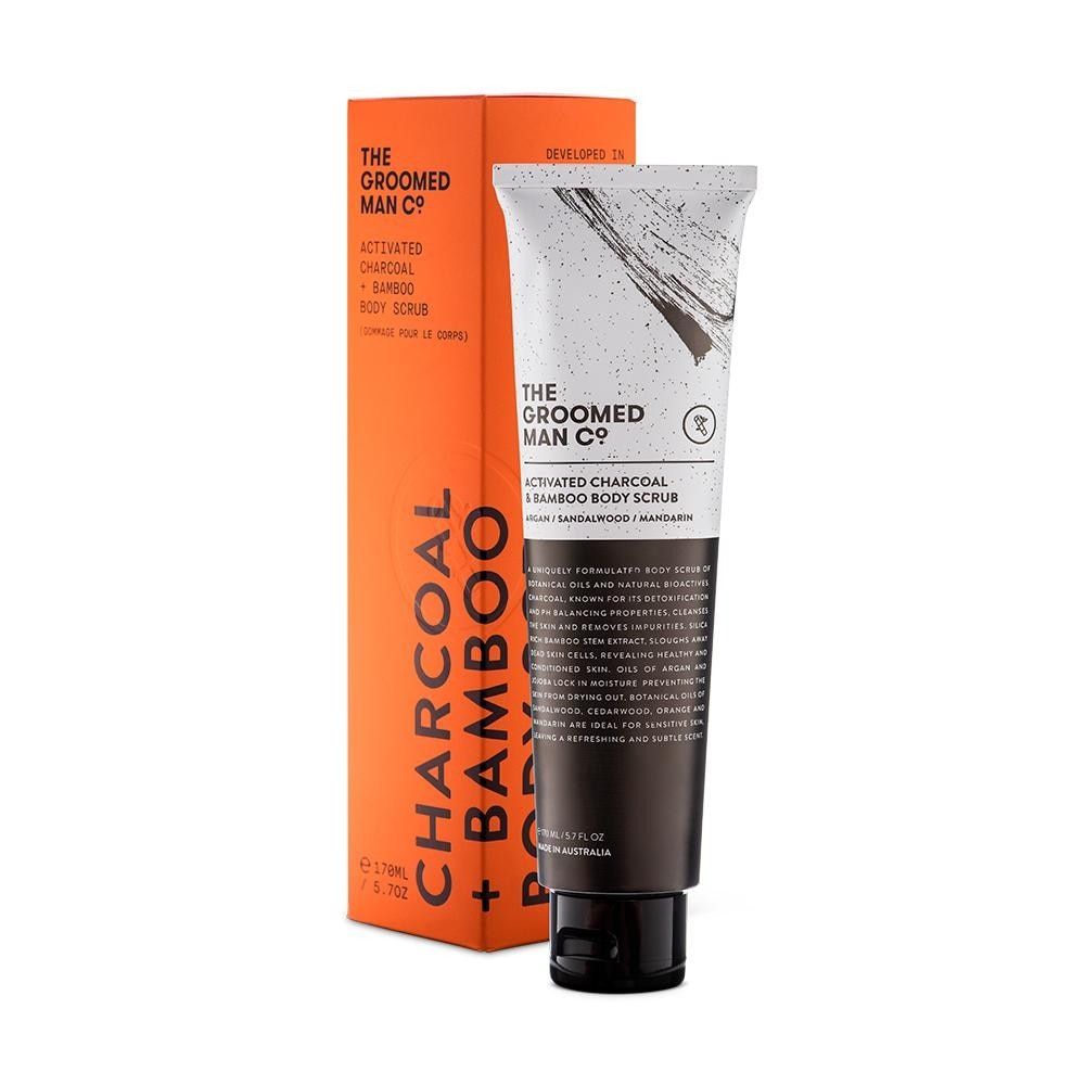 THE GROOMED MAN CO piling za tijelo s aktivnim ugljem - 170 ml