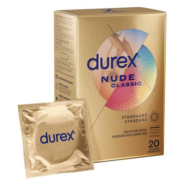 Kondómy Durex Nude<br>Zdravotnícka pomôcka - 20 kusov