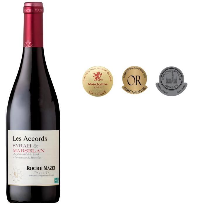 Les Accords de Roche Mazet 2023 Syrah & Marselan Pays d'Oc - Rode wijn uit de Languedoc