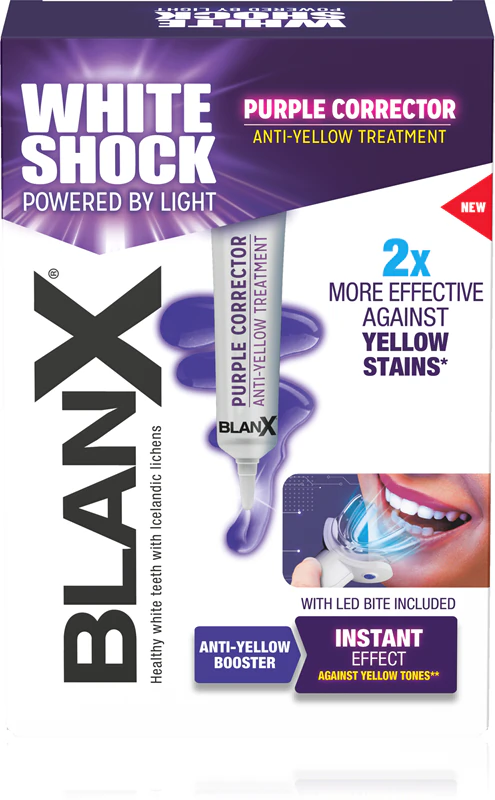 Sada na bielenie zubov BlanX Shock Purple Treatment