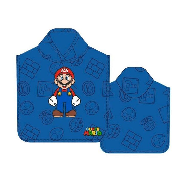 Poncho de baño de Super Mario Bros Nintendo