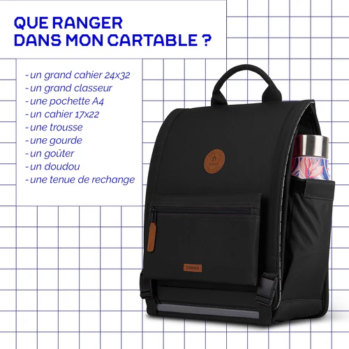 Cabaia Entdecke die große schwarze Berlin-Schultasche