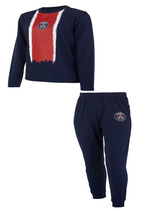 Pijama infantil - PARIS SAINT-GERMAIN - Azul - Algodão - Oficial - Menino