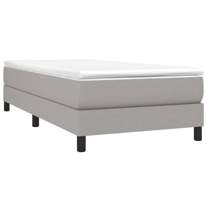 Base de cama de muelles AKO - 90x200 cm - Tejido resistente - Patas robustas - Soporte firme