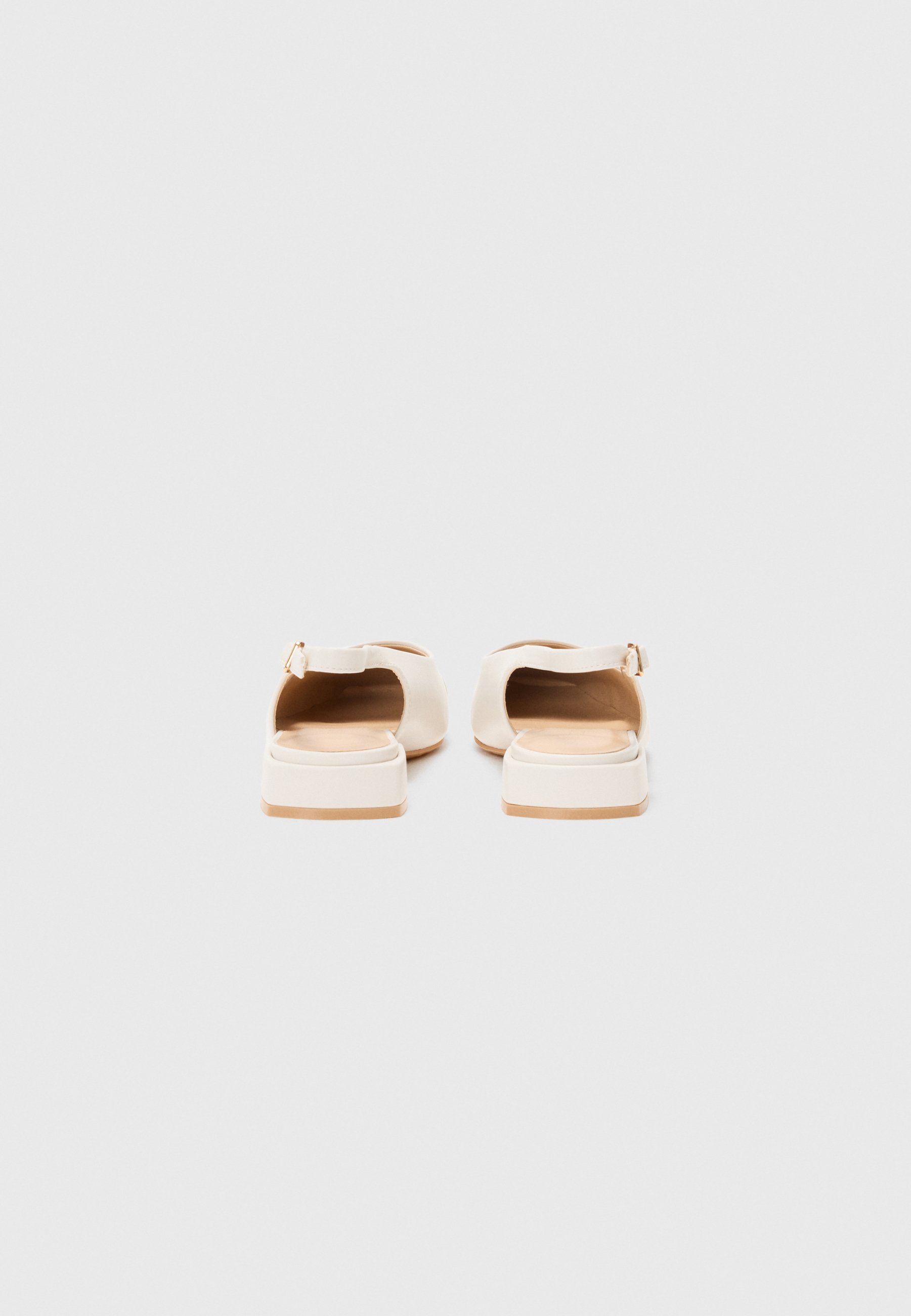 Anna Field Wide Fit Slingback ballerina's - gebroken wit/goudkleurig