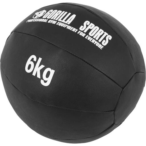 Usnjena medicinska žoga 6 kg Gorilla Sports