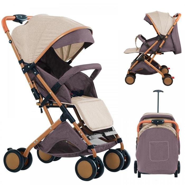 XUANYU Compact Stroller - Combination Stroller - From birth to 4 years - With basket + Mosquito net + Rain cover