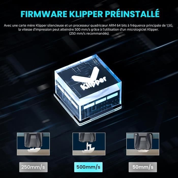 Impressora 3D - ELEGOO - Neptune 4 - FDM - 500 mm/s - Nivelamento automático - Extrusora de engrenagem dupla