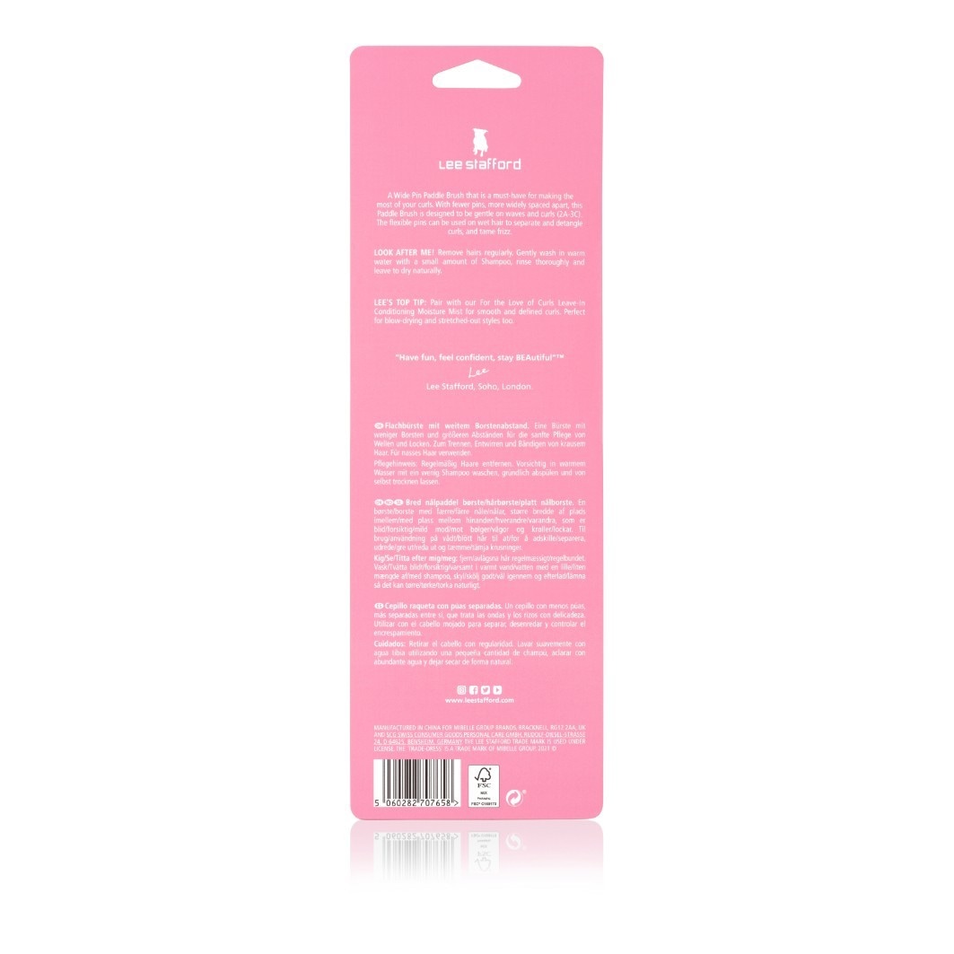 Lee Stafford Puderpinsel Curl Wide Pin Paddle Brush -
