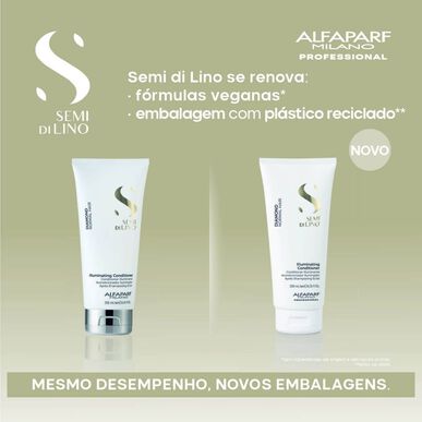 Alfaparf Milano Illuminating Conditioner Semi di Lino Diamond Illuminating Conditioner για κανονικά μαλλιά 200 ml