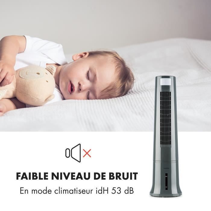 Enfriador de aire - Klarstein - humidificador - iones negativos - 530 m³/h - negro