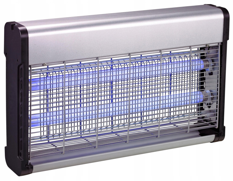 Aluminiowa lampa owadobójcza UV-A  2x20W