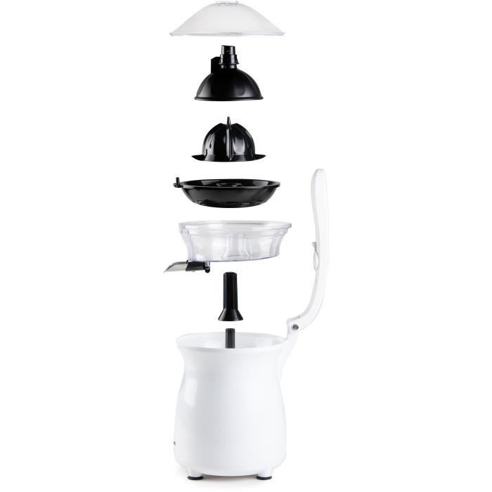 Espremedor de citrinos com alavanca - DOMO - DO9269J - 160 W - 460 ml - Branco