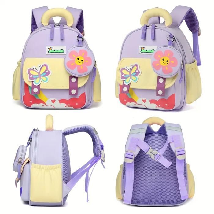 Zainetto per bambini dai 2 ai 6 anni, mini zaino scolastico 3D con animali dei cartoni animati per bambini e bambine in età prescolare e della scuola primaria (Astronauta)
